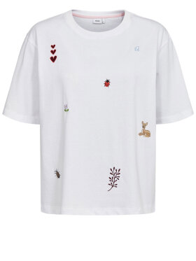 Numph - NUTenia Boxy T-shirt White Numph - NUTenia Boxy T-shirt White