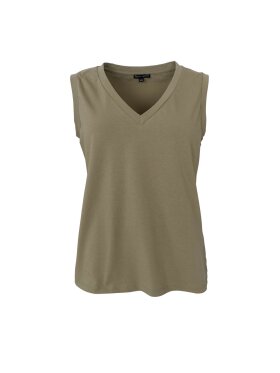 Black Colour - BCMay V-Neck Top Lt. Army