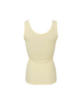 Black Colour - BCVibs Rib Tank Top Lt. Yellow