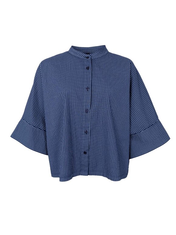 Black Colour - BCAlly Loose Shirt Navy