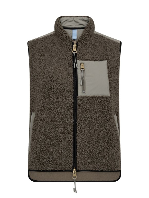 Mos Mosh - MMRove Eli Teddy Vest Dusty