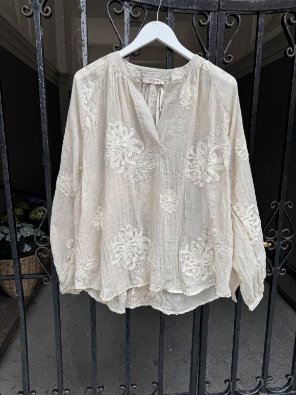 Lecoco - Susse Bluse Beige