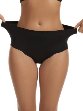 Femifemme - Invisible maxi Trusse Sort
