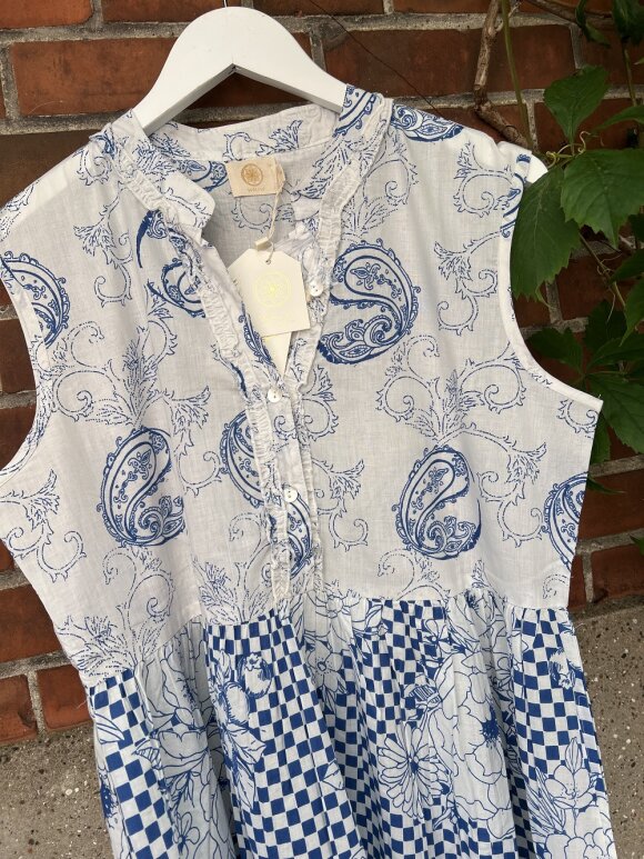 WAUW - Geisha Dress Blue and white
