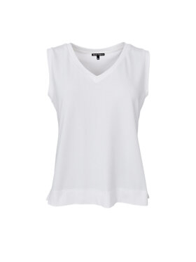 Black Colour - BCMay V-Neck Top off white