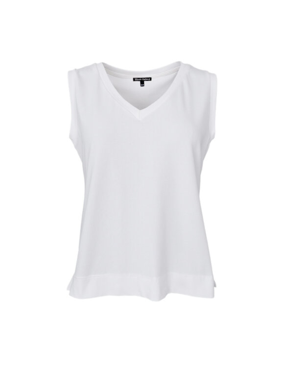 Black Colour - BCMay V-Neck Top off white