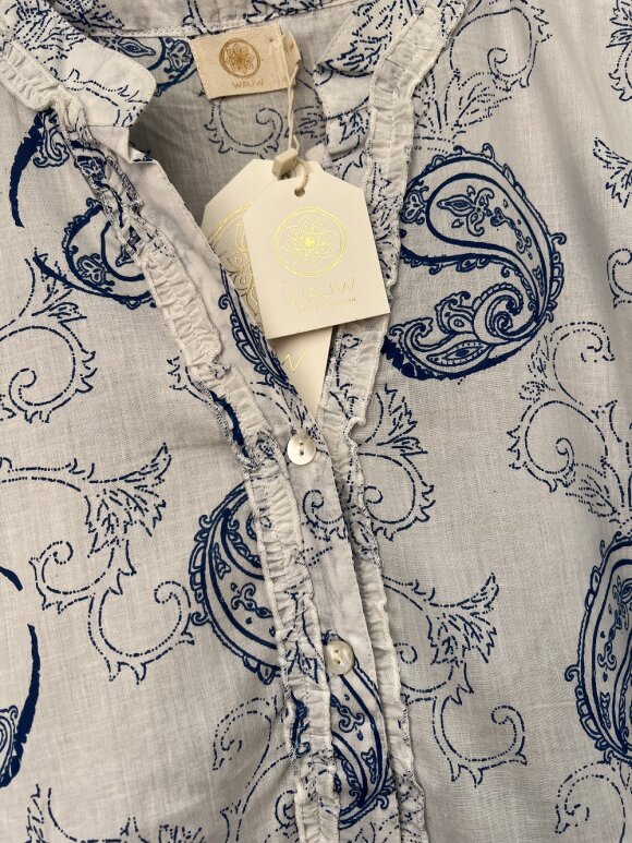 WAUW - Geisha Dress Blue and white