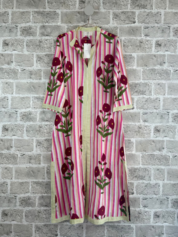 Cabana Living - Elva Kjole pink sand blomst