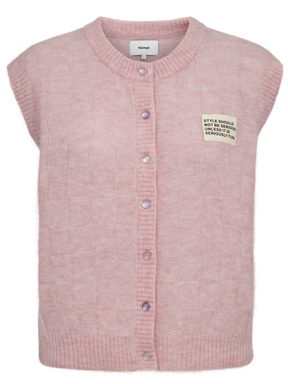 Numph - NURiette Check Vest Pink Lady