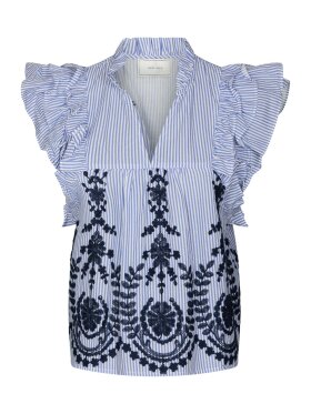 Neo Noir - Jayla stripe Embroidery Top