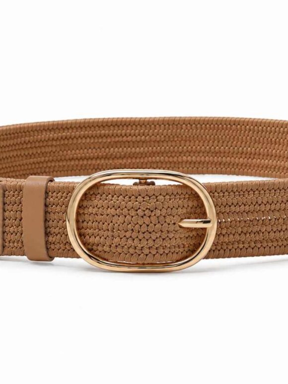 Black Colour - BCCharmaine Jute Belt Khaki