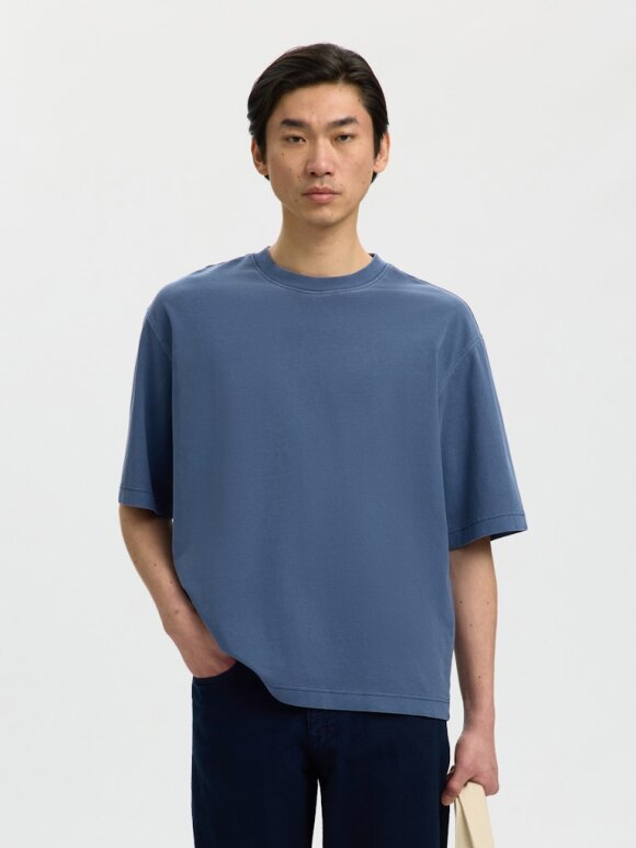 Selected - SLHBOXYCORY SS O-NECK TEE