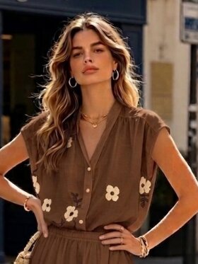 Qnuz - Flower Blouse Qnuz - Flower Blouse