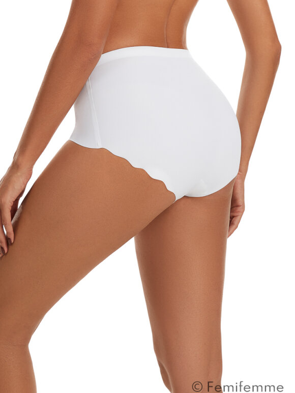 Femifemme - Invisible maxi Trusse Hvid