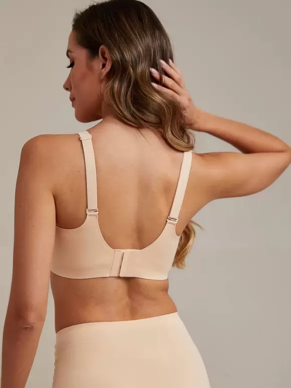 Femifemme - SoftScallop bøjlefri BH Nude