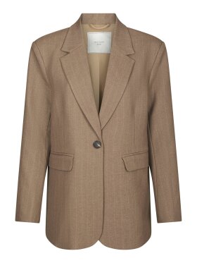 Neo Noir - Gaby Pinstripe Blazer Taupe
