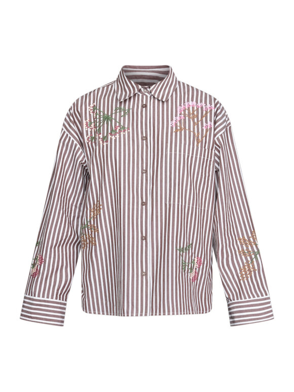Love & Divine - Love1555-3 Shirt Brown stripe
