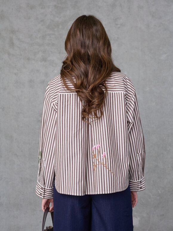 Love & Divine - Love1555-3 Shirt Brown stripe