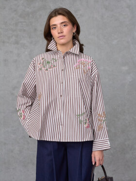Love & Divine - Love1555-3 Shirt Brown stripe