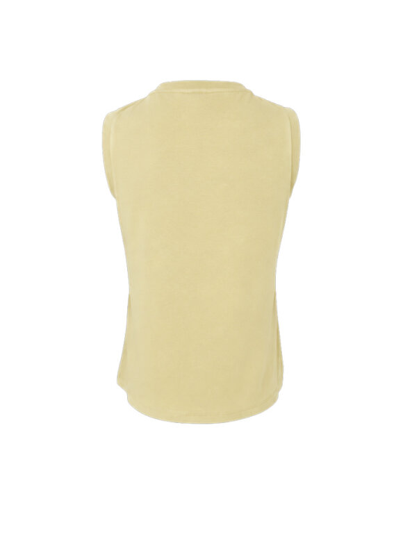 Black Colour - BCMay V-Neck top PastelYellow