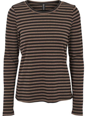 Prepair - Beatrice T-Shirt Black Brown Prepair - Beatrice T-Shirt Black Brown