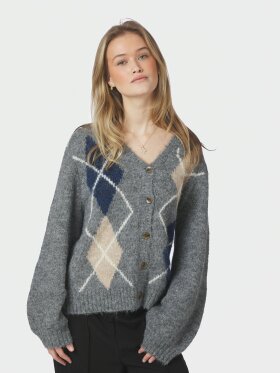 Neo Noir - Beleney small check cardigan Neo Noir - Beleney small check cardigan