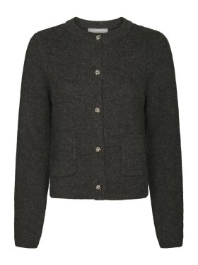 Neo Noir - Elbie Knit Cardigan Antracit Neo Noir - Elbie Knit Cardigan Antracit