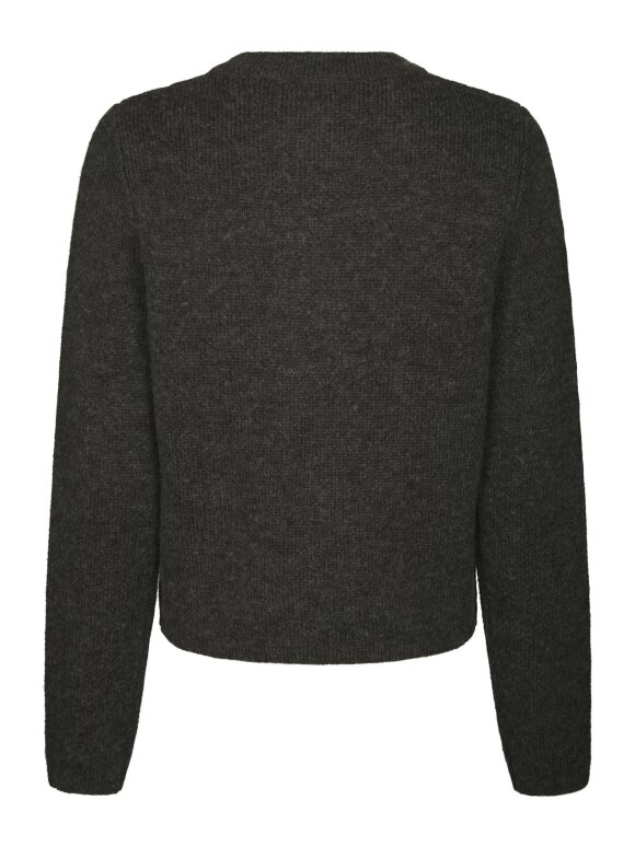 Neo Noir - Elbie Knit Cardigan Antracit