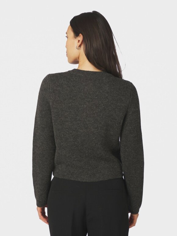 Neo Noir - Elbie Knit Cardigan Antracit
