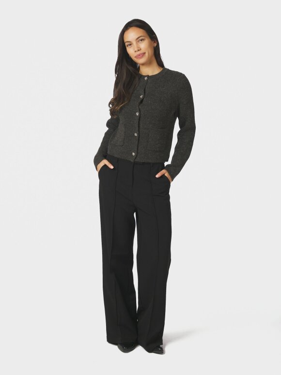 Neo Noir - Elbie Knit Cardigan Antracit
