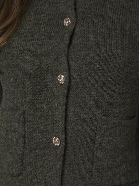 Neo Noir - Elbie Knit Cardigan Antracit Neo Noir - Elbie Knit Cardigan Antracit