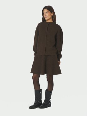Neo Noir - Dione Fluffy knit Cardigan Bro Neo Noir - Dione Fluffy knit Cardigan Bro