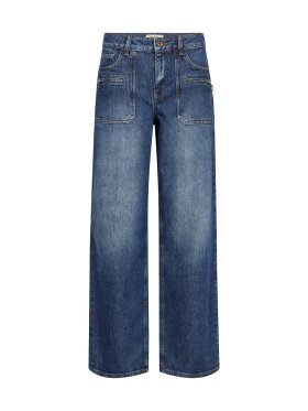 Mos Mosh - MMDara Zip Jeans Dark Blue Mos Mosh - MMDara Zip Jeans Dark Blue