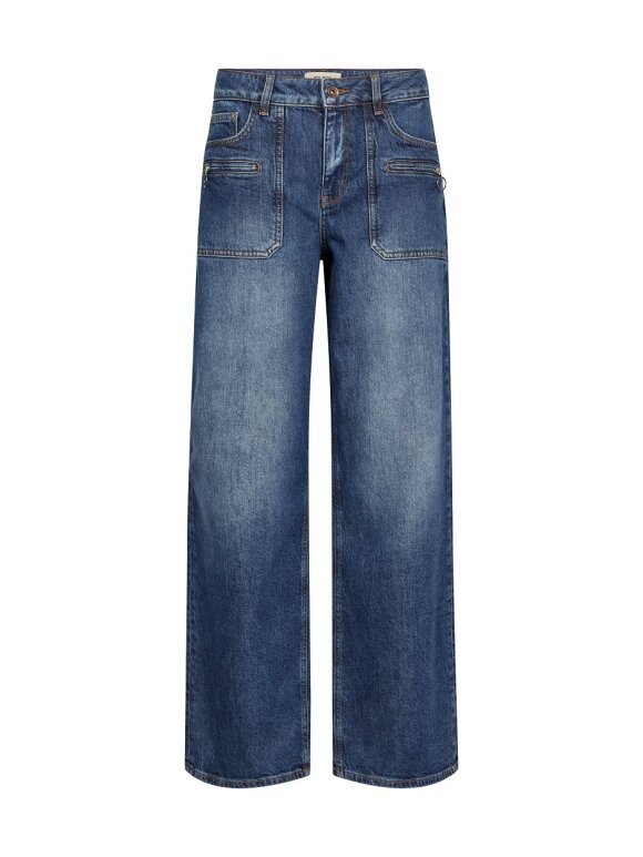Mos Mosh - MMDara Zip Jeans Dark Blue