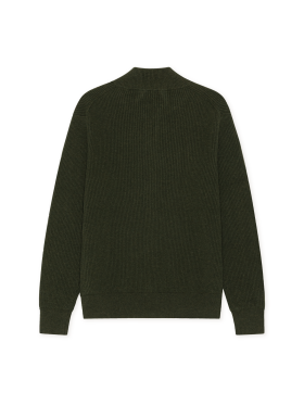 Les Deux - Les Deux Wool Rib Zipper Knit Les Deux - Les Deux Wool Rib Zipper Knit