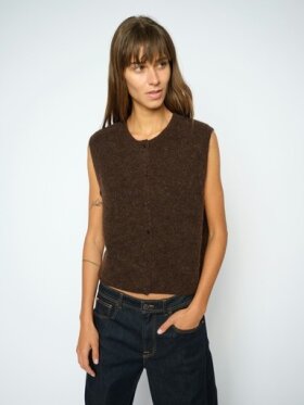 Mos Mosh - MMAlmine Thora Knit Vest Delic Mos Mosh - MMAlmine Thora Knit Vest Delic