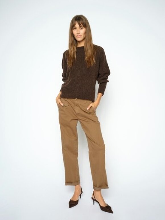 Mos Mosh - MMAymen Len Pant Dark Camel