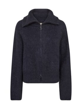 Mos Mosh - MMHulda Knit Zip Cardigan Navy Mos Mosh - MMHulda Knit Zip Cardigan Navy