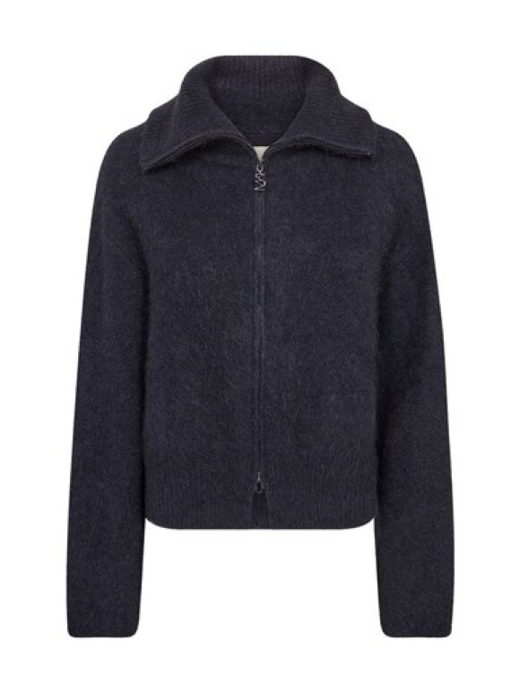 Mos Mosh - MMHulda Knit Zip Cardigan Navy