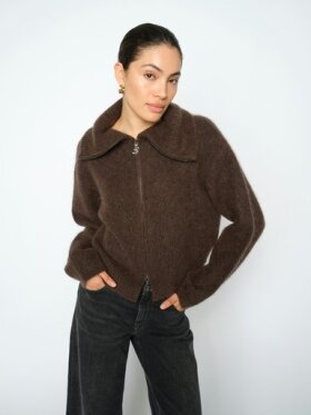 Mos Mosh - MMHulda Knit Zip Cardigan Delicoso Mos Mosh - MMHulda Knit Zip Cardigan Delicoso