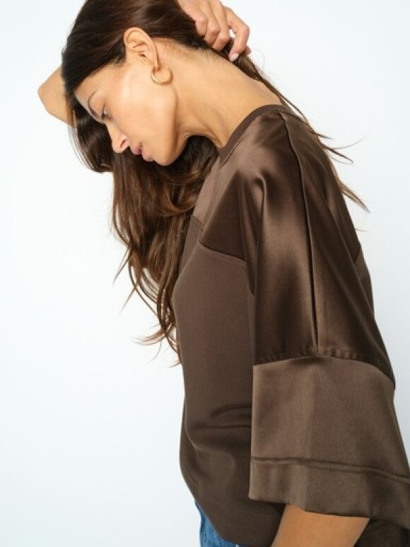 Mos Mosh - MMLela O-SS Satin Sweatshirt