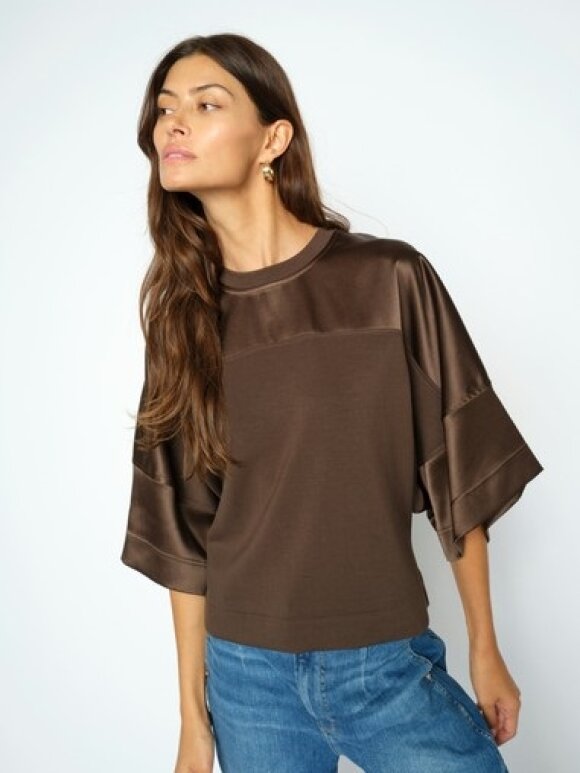 Mos Mosh - MMLela O-SS Satin Sweatshirt