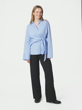 Neo Noir - Helisa Stripe Shirt Light Blue