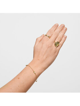 Pure By Nat - Chloe Ring W. Studs guldbelagt Pure By Nat - Chloe Ring W. Studs guldbelagt