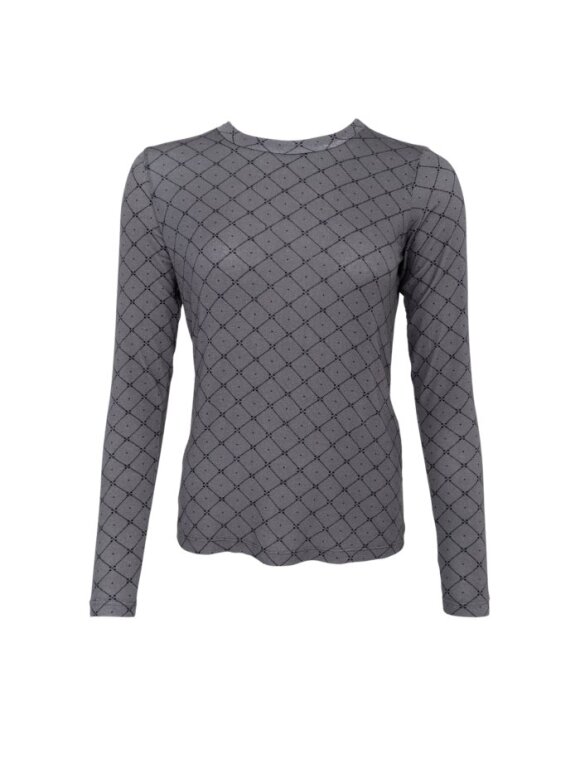 Black Colour - BCAlba LS Tee grey Mono