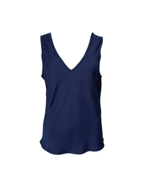 Black Colour - BCMabel Double V-Neck Top Blue