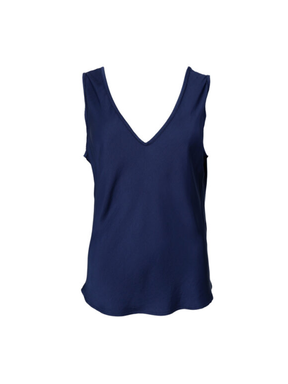 Black Colour - BCMabel Double V-Neck Top Blue