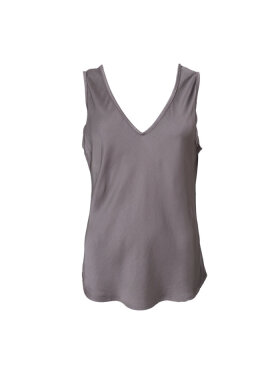Black Colour - BCMabel Double V-Neck Top Taupe Black Colour - BCMabel Double V-Neck Top Taupe
