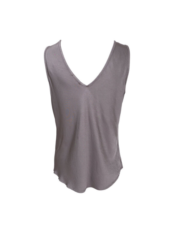 Black Colour - BCMabel Double V-Neck Top Taupe