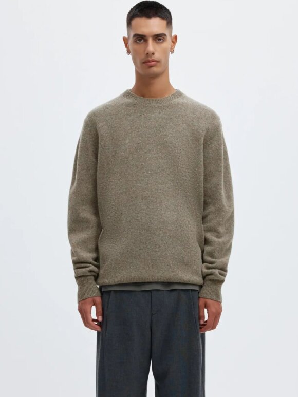 ANNARR - ANRragi LS Knit Wool Crew Neck